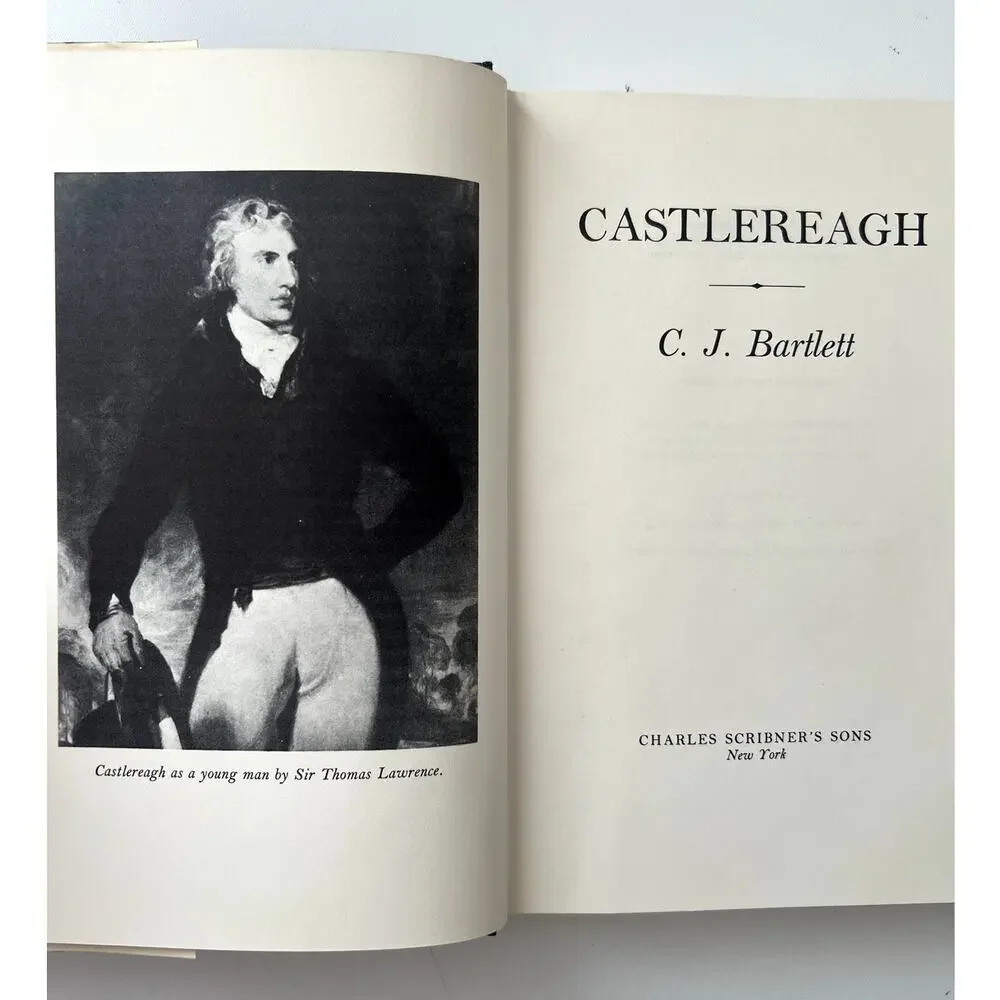 J Bartlett / Castlereagh 1st Edition 1966 HB DJ British Foreign Secretary